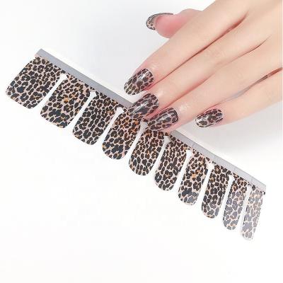 China Easy Apply And Remove Wholesale Non-Toxic Durable Nail Sticker Fashion Nail Strips OEM ODM Available Full Nail Stickers for sale