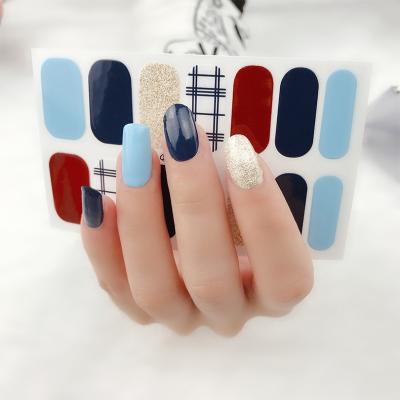 China Easy To Apply And Remove Hot Selling Custom LOGO Salon Quality Professional NAIL WRAP Foil Stickers for sale