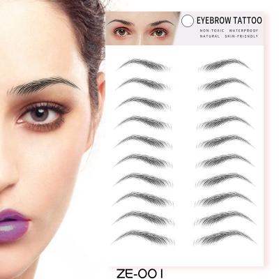 China New Arrival 4D Temporary Water Transfer Temporary Eyebrow Tattoo Sticker for sale