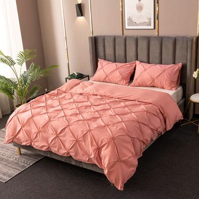 China Nondisposable European Style Custom Embroidered Jacquard Luxury Satin Hotel Silk Duvet Cover Bedding Sets for sale