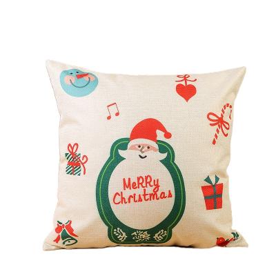 China Customized Modern Sound Anti-Static Marry Traditional Christmas Elk Household Pillow Case For Living Room for sale