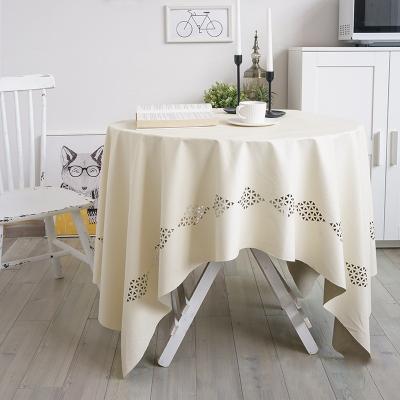 China Nordic Waterproof Ins Waterproof Windproof Table Cloth Oil Wash PVC Solid Color Soft Leather PU Weighed Table Cloth for sale