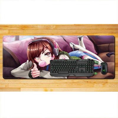 China Original Customized Radiation Protection Overwatch 30*70cm Large Super Large Natural Rubber Gaming Computer Lock Edge Mouse Pad for sale