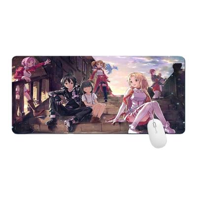 China Large Sword Of God Domain Thermal Lock Package Mouse Pad Transfer Mouse Pad Package Edge Cartoon Internet Cafe Table Mat Pick Up for sale