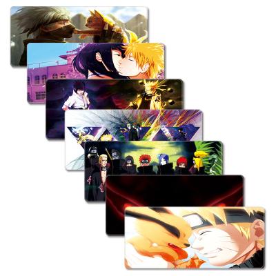 China Customized Radiation Protection Table gaming matNARUTO original custom logo printed large computer lock edge multicolor mouse pad for sale