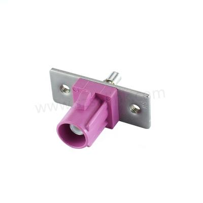 China Bulk Auto Fakra RF Fakra Short Connector Fakra Male / Plug Connector With Dual Panel H Type Violet Color for sale