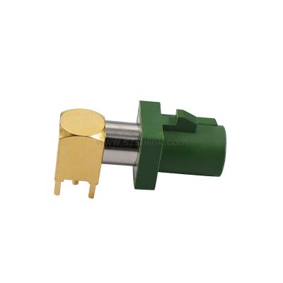 China Automotive high qualityRF right angle green Fakra connectors for wifi antenna for sale