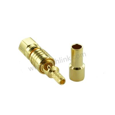 China Small brass coaxial rf male rf smc connector for ISO9001 for sale