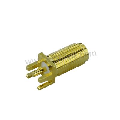 China RF Coaxial RF SMA Female Connector For PCB for sale