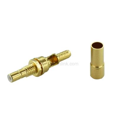 China RF Shipping And Handling - Link SSMB Connector Supplier RF SSMB COAXIAL Female CONNECTOR With Cable RF316/174/59/59 Gold Color for sale