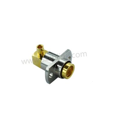 China OEM C3604 Different Brass RF Connectors Shipping And Handling - RF Coaxial Link 90 Degree BMA Female / Jack Connector / Plug With Cable Assembly RG316/174/59/58/6 for sale