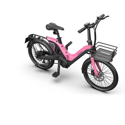 China Light weight aluminum alloy hot sale ebike aluminum alloy city motor e-bike lithium battery brushless bicycle folding electric bicycle for sale