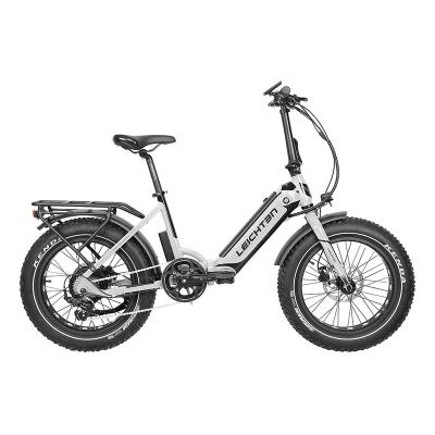 China Aluminum alloy 500w/48v/10.4ah lithium battery rear driving electric bicycle ebike 7 speeds fat tire folding electric bicycle for sale