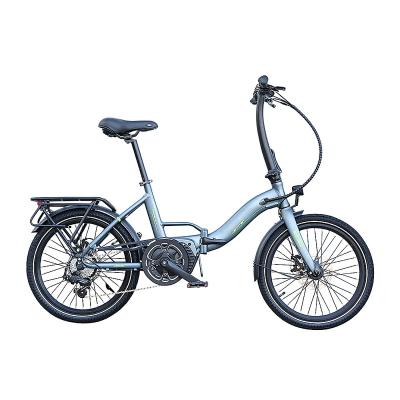 China New aluminum alloy e bike pedals assist power 250W folding 20 inch e-bike brushless motor city electric bicycle ebike for sale