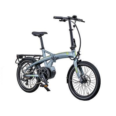 China Aluminum Alloy 20 Inch Folding Electric Bicycle 250W Mini Folding Electric Bicycle 36v/9.6Ah Hidden Battery Ebike Demountable Electric Bike for sale