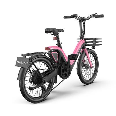 China 2021 standard new arrivals 250w 36v 9.6ah li-ion battery removeable rear driving ebike 7 speed 20 inch folding electric bicycle for sale