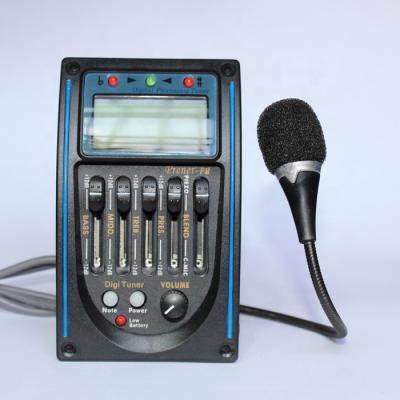 China Wholesale GUITAR EQ PRENER P.M. Preamp Tone Control System Guitar LCD Display Piezo Tuner for sale