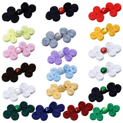 China Sustainable Factory Handmade Cheongsam Sewing Craft Closure Knot Button Chinese Frog Buttons For Clothing for sale