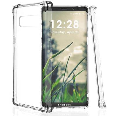 China Anti-drop For Samsung Note8 6.3inch Case Cover Full Flexible TPU Mobile Phone Shockproof Transparent Protective Case for sale