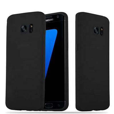 China Anti-drop For Samsung S7 5.1inch Wholesale Cheap Smart Mobile Phone Cover Matte Black Soft TPU Back Protector Case for sale