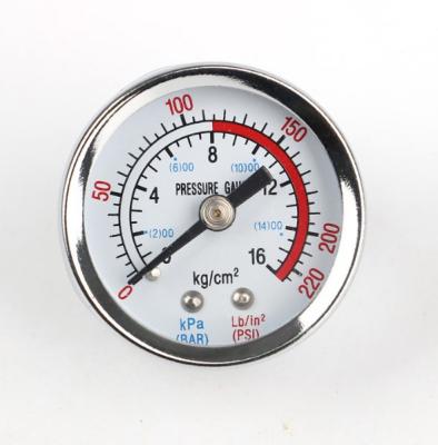 China Machine Equipment 40mm Ordinary Pressure Gauge For Measuring Range 0-16 KGS for sale