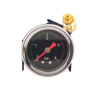 China Boiling water iron Y40 shell machine customized capillary pressure gauge for coffee machine and boiling water machine with 4bar for sale