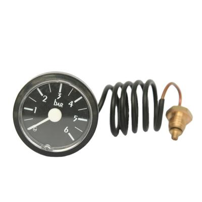 China 6bar Plastic Shell Capillary Plastic Shell Temperature Pressure Gauge For Wall Hanging Stove for sale