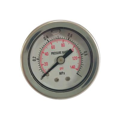 China Hot Sale Capri 3 Water Pressure Gauge Oil Filled Gauge 40mm 10 Bar manometro NY-048 for sale