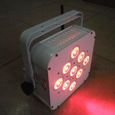 China 10CH Battery Powered Led Par Cans , Remote Control Led 18 Flat Par Light  for sale