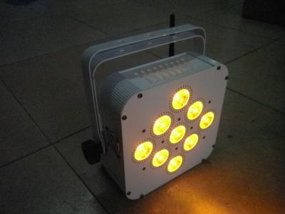 China Slim Size Rgbaw 5 in1 LED Par Light 108W With Long Last Battery Power for sale