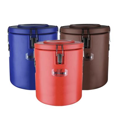 China Large Capacity Stored Insulated Soup Food Container Outdoor Activities Stainless Steel Heat Insulation Storage Barrel for sale