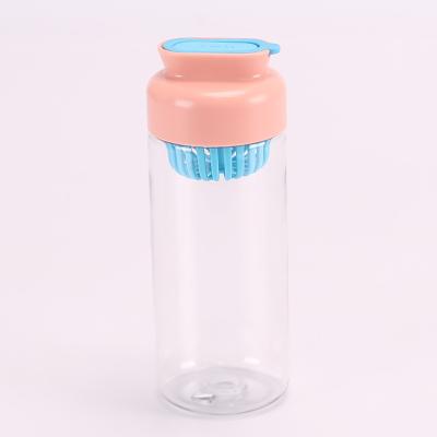 China Bpa pp Reusable Free Stocked Outdoor Drinking Plastic Clear Square Children School Kids Sports Water Bottle With Handle for sale