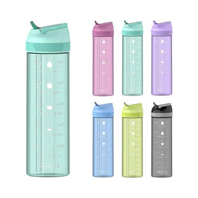 China Wholesale Colored Climbing Plastic Water Bottle No Minimum Sustainable 850ml Outdoor Bulk Water Bottle For Drinking for sale