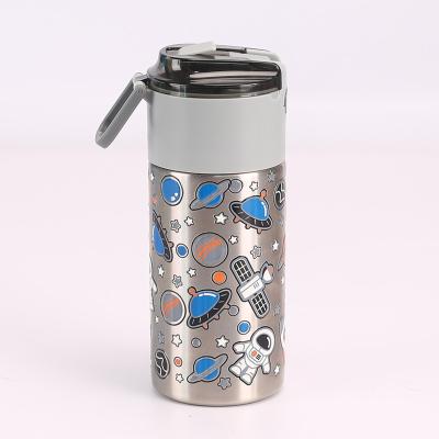 China 360ml TOURSUN Sustainable Hot Selling Stainless Steel With Snack Box Custom Logo Water Bottle Sport For Kids for sale