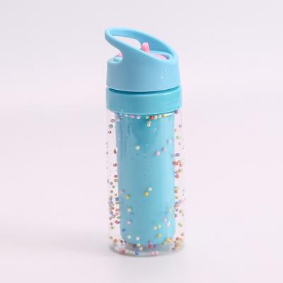 China Tritan Sustainable Drinking Bottle BPA FREE Double Wall Kids With Spout TS-9037 450ml Water Bottles Straw Plastic Type With Lid Eco-friendly for sale