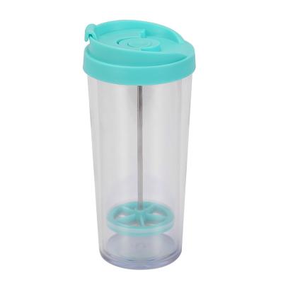 China New Design Sustainable Hot Sale Double Wall French Press Coffee Tumbler for sale