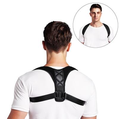 China Adjustable Back Hook And Loop Back Brace Shoulder Support Belt Adult Best For Posture Correction for sale