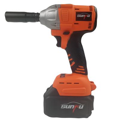 China SUNPU 21V Li-ion Battery Cordless Ratchet Wrench Set Power Battery Electric Impact Wrench SP-IW7010-2 for sale