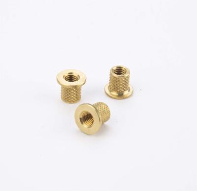 China Aluminum Rivet Nut Hex Inserts Round Thread Inserts Brass Inner and Outer Trim Nut Inserts for sale