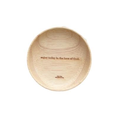 China Minimalist enjoy today in God's love. wooden dish for sale