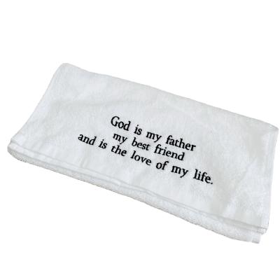 China Viable God (of three colors) is my father. cotton towel for sale