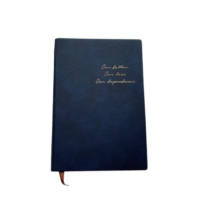 China Double Leather /Imitation Lambskin (Blue) Our Father Our Love Our Addiction. leather notebook for sale