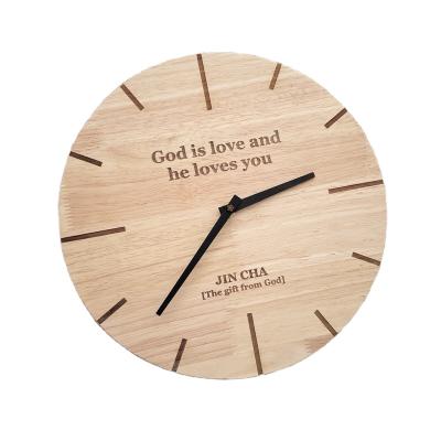 China Antique style God is love and he loves you. Wall clock for sale