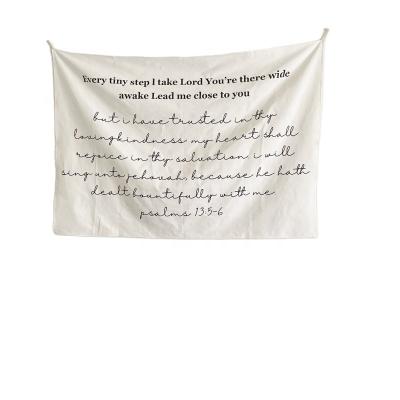 China Modern every tiny step l take Lord You are there wide awake lead me beside you + bible verses. wall tapestry for sale