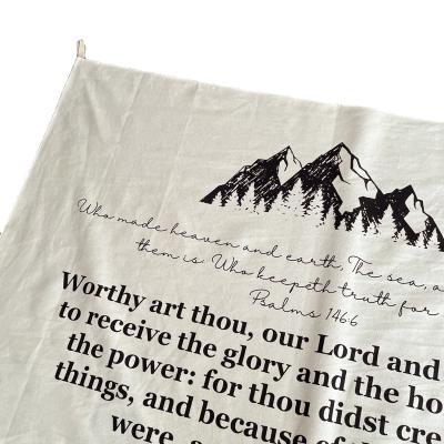 China Modern who made heaven and earth, the sea, and all that in them is; Who keepeth truth for ever. wall tapestry for sale