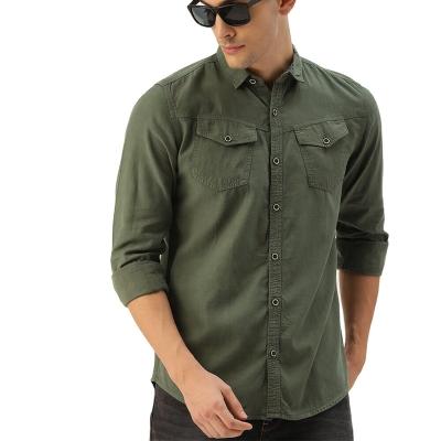 China Custom Anti-Pilling Label OEM Shirt Men's Cargo Shirts ODM Manufacturing Fashion Streetwear Overshirt for sale