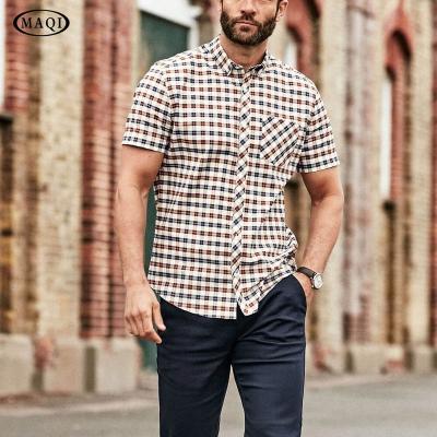 China OEM Cheap Slim Fit Shirt Men's Anti-Pilling Color Block Fashion Beach Casual Beach Shirts Plus Size Overshirt for sale