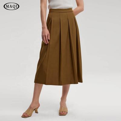 China Anti-Static Summer Autumn Fashion Long Skirt Pleated Skirts Hot Selling Casual Workout Office Use Knit Plus Size Women's Skirts for sale