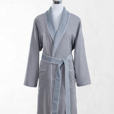 China Breathable Unisex Microfiber with Terry Lining Luxury Spa Robe for sale