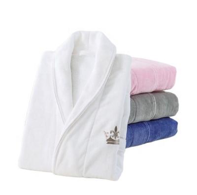 China Plus Size Terry Cloth 100% Cotton Hotel/Spa Unisex Long Robe Staple Robe - Classic Bathrobes For Men Or Women for sale